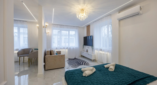Uyutnaya 1-Komnatnaya S Dizaynerskim Remontom Flat, Rezerwuj Apartament UVAO Area Moskwa