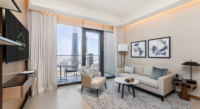 Апартаменты Sky View 1Bdr in Downtown, Забронировать Апартаменты/квартира Дубай Эмират Дубай, рядом с Дубайский аквариум