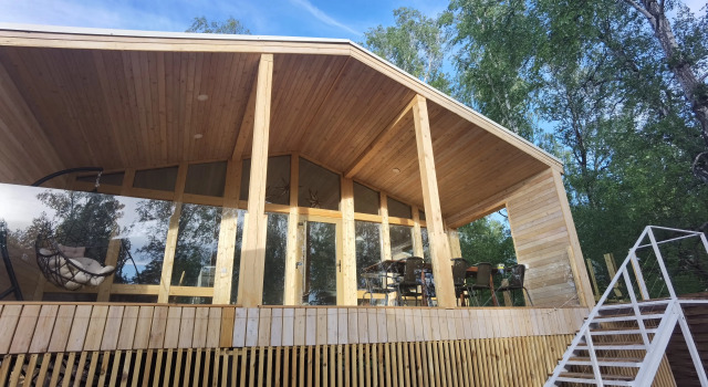 Shale Peski House, Book Chalet Sommerhuse i Chebarkul, Hytte