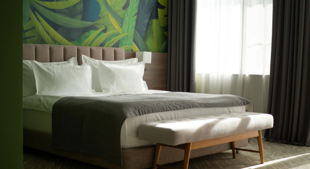 С террасой номер Комфорт и видом на горы и море Отель Garden Resort