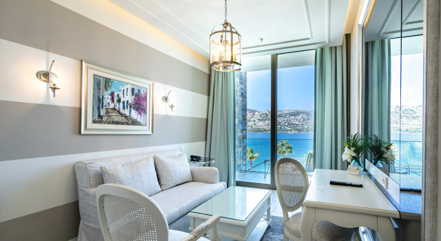Люкс Exclusive with Living Room с видом на море Mivara Luxury Bodrum