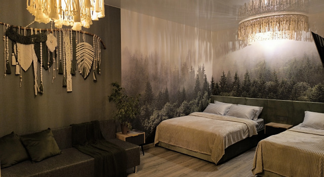Трёхместные апартаменты Comfort с красивым видом из окна Атмосфера
