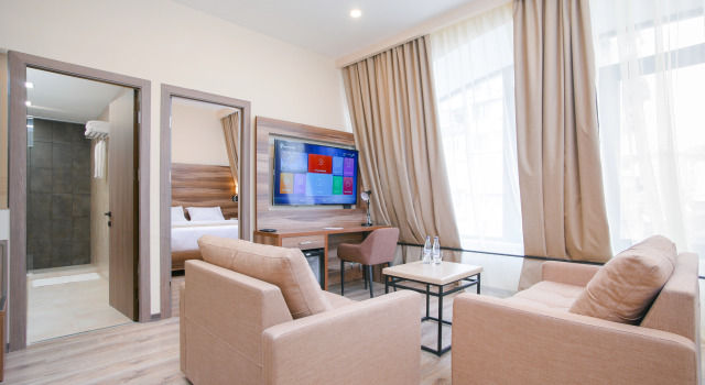 Executive Doppel Suite mit Panoramablick Nacho Hotel Yerevan