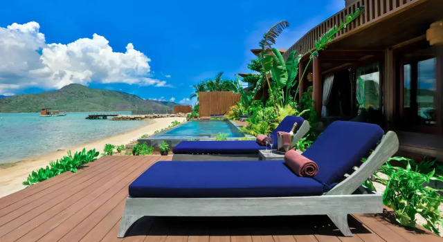 Вилла с бассейном с 2 комнатами рядом с пляжем An Lam Retreats Ninh Van Bay