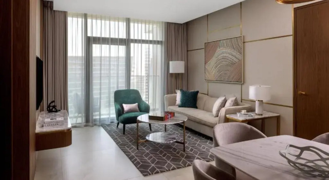 Апартаменты c 1 комнатой с видом на город Отель InterContinental Residences Dubai Business Bay by IHG