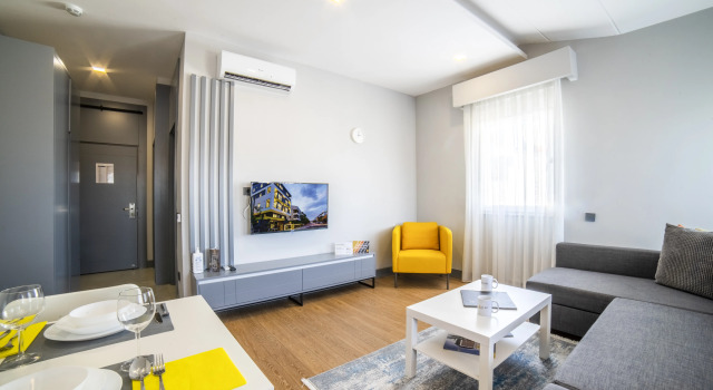 Семейный номер Deluxe с балконом и с видом на город Stile Suite Family Hotel