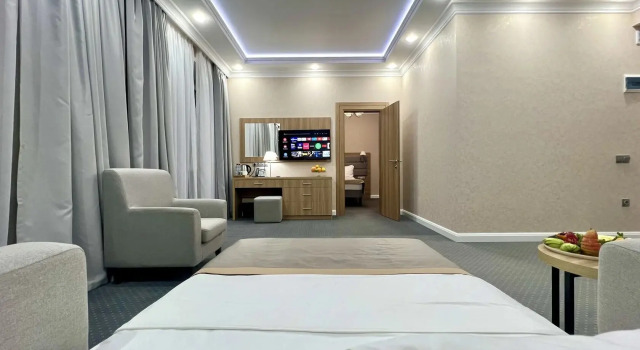 Люкс с балконом и с красивым видом из окна Отель Derbent Hotel & Spa Premium