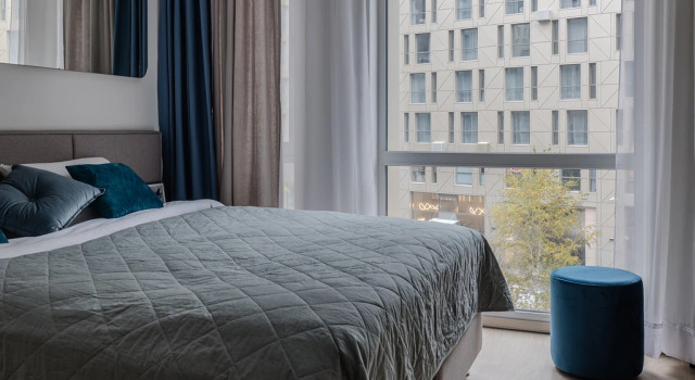 Двухместная Апартаменты Студио с видом на сад Отель Sky Petersburg Apartments