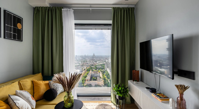 SmartApart-791 ZHK Biznes-Klassa D-1 s Potryasayushchim Vidom i Umnym Domom Flat, Boek Appartement SAO Area Moskou, in de buurt van Dmitrovskaya Metro Station