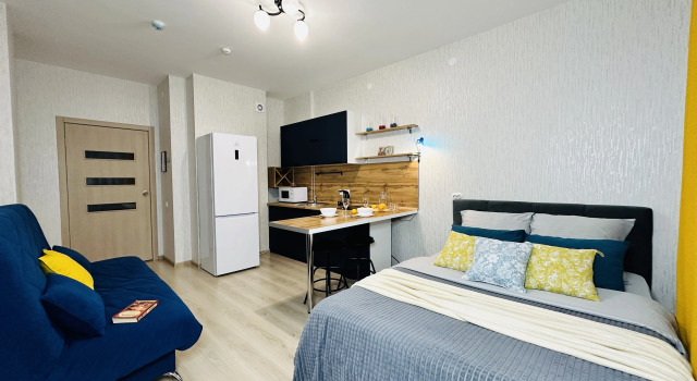 Uyutnaya Studia Okolo Parka Gorkogo Flat, Rezervasyon Daire Perm otoparklı oteller, Galereya Shopping Centre yakınında, Otopark
