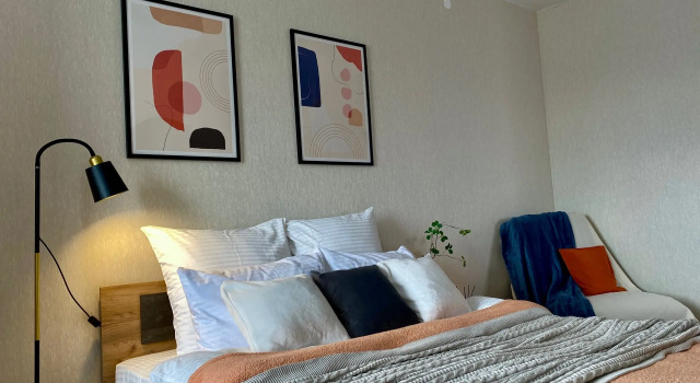 Двухместные апартаменты Comfort с балконом Апартаменты Bravo Apart на Плеханова, 65