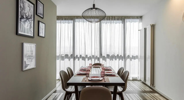 Апартаменты Deluxe с 2 комнатами с видом на горы Abylai Khan Plaza Premium Apartments