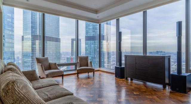 Апартаменты с панорамными окнами на 50 этаже в Москва Сити Nova Loft, Забронировать Апартаменты/квартира Центральный административный округ Москва