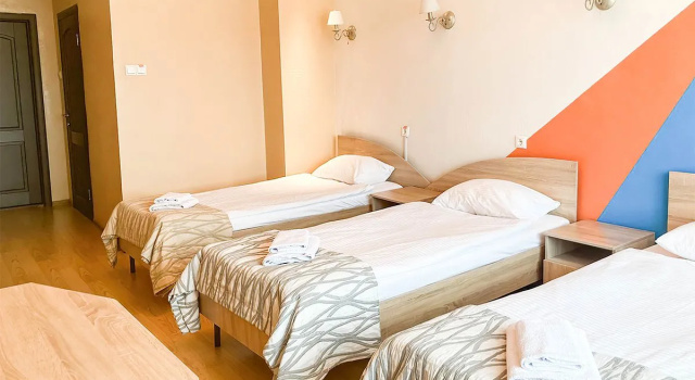 Кровать в общем номере Мини-отель Smart Hotel Новокузнецк