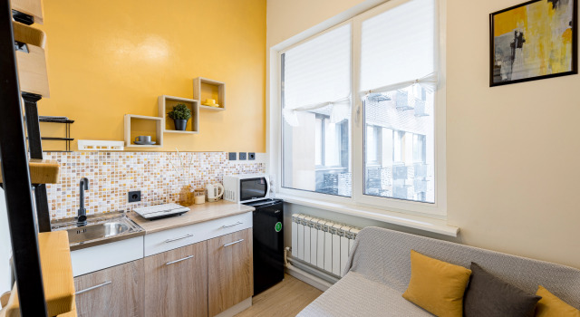 Nice Loft u metro Zyuzino Apartments, Rezervovat Apartmán Hotely v UZAO Area s parkováním, Parkování