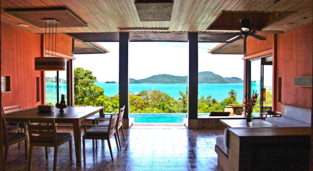 Люкс Семейный c 1 комнатой с частичным видом на океан Sri Panwa Phuket Luxury Pool Villa Hotel