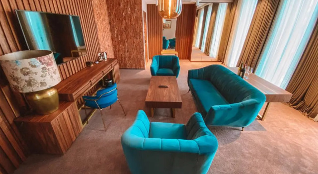Двухместный люкс с балконом и с красивым видом из окна Mtserlebi Resort