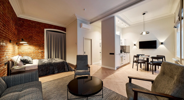 EasyGuest v Samom Tsentre Stolici Apartments, Book Lejlighed CAO Area Moskva