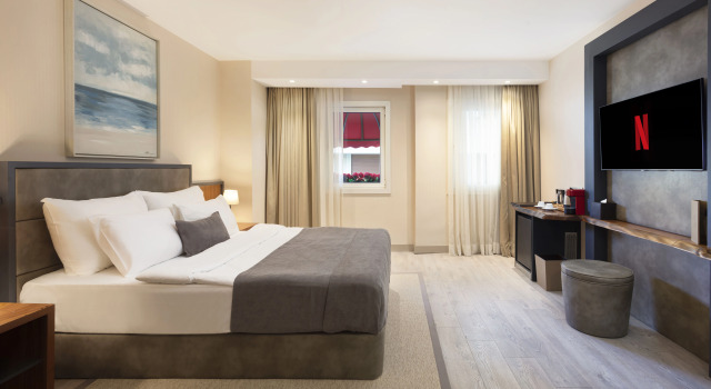 Двухместный номер Deluxe с видом на город İzz Hotel Koşuyolu
