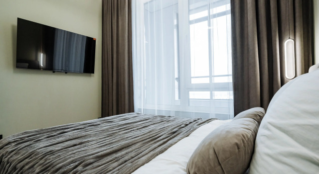 1-komn u TRC Planeta — Liberty Sity Apartments Flat, Rezervovat Apartmán Hotely v Bashkortostan s parkováním, Parkování