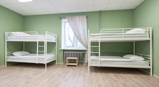 Кровать в общем номере Хостел Стори