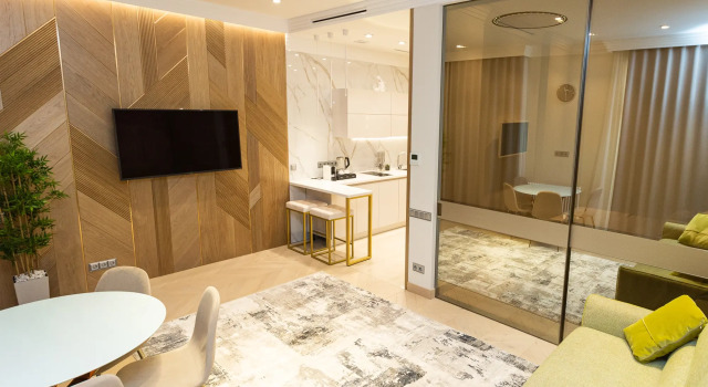 ZhK Sofijskij 18 Apartments, Rezervovat Apartmán Wellness hotely v Moskva, poblíž Kremlin Armoury, SPA
