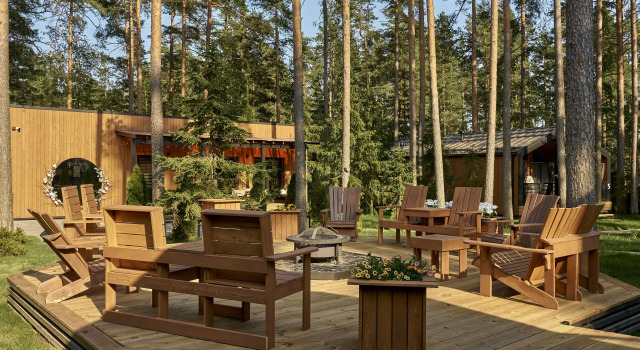 Коттедж с 3 комнатами с балконом База отдыха Land Breeze