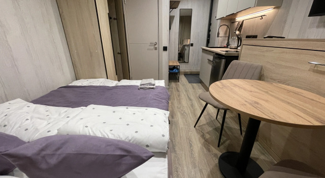 Studio u Metro Generala Tyulenevo Apartments, Rezervovat Apartmán Hotely v UZAO Area s parkováním, Parkování