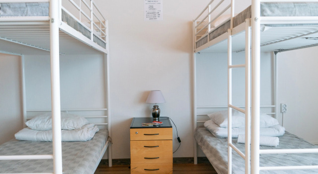Кровать в общем номере Imaginary Hostel