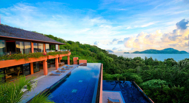 Вилла Residential с бассейном с 4 комнатами с видом на океан Sri Panwa Phuket Luxury Pool Villa Hotel