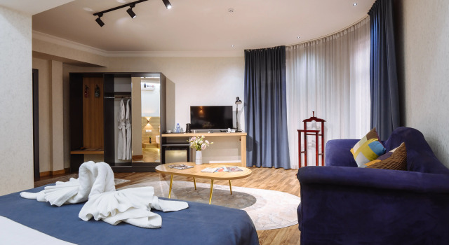 Двухместный люкс с красивым видом из окна Sofiya Tashkent Hotel