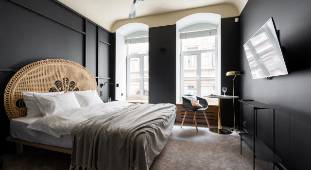 Двухместные апартаменты Comfort №4 с видом на город Меблированные комнаты Dostoevsky Rooms