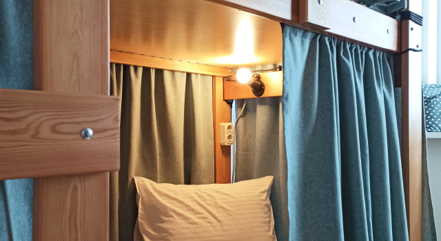 Кровать в общем номере (женский номер) с панорамным видом Гостевой Дом Sky Lounge guesthouse
