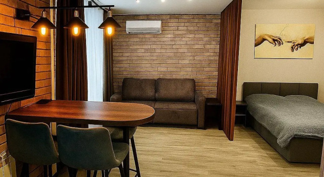 Квартира Дизайнерская в стиле Loft, Забронировать Апартаменты/квартира Апартаменты Казани, рядом с Торгово-развлекательный комплекс «Тандем», Апартаменты/квартира