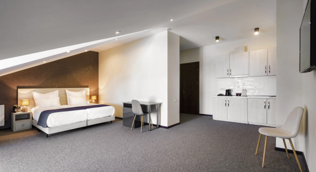 Семейный номер Standard с балконом и с красивым видом из окна AuRoom Bakuriani Resort