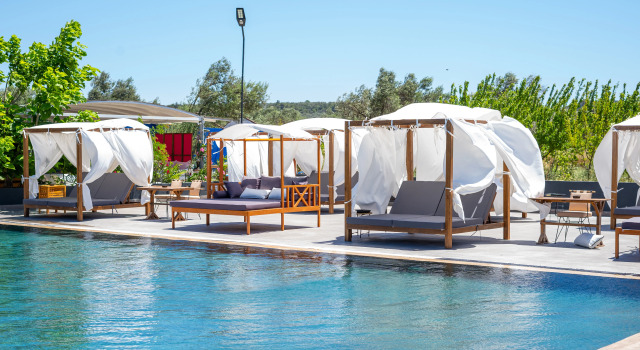 Семейный номер Classic с балконом и с видом на сад simlarda aquapark otel