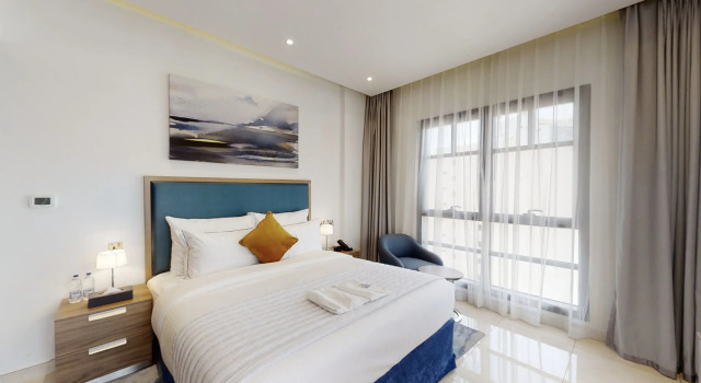 Двухместные апартаменты c 1 комнатой с видом на воду Suha Creek Hotel Apartment Al Jaddaf