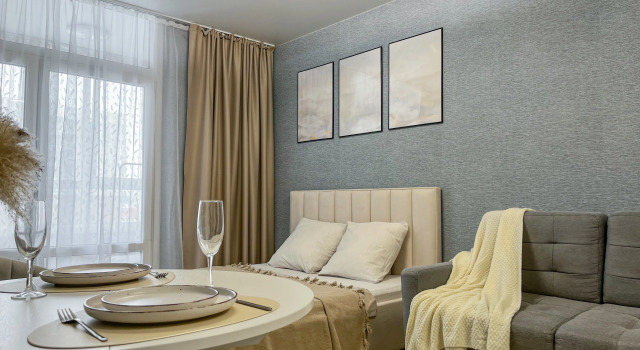 Sovremennaya Studiya V Zhk "Shotlandiya" Flat, Boek Appartement Hotels in Barnaoel met zwembad, Zwembad
