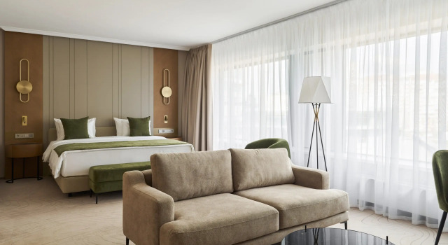 Двухместный номер Делюкс с видом на залив Отель Лахта Тауэрс by ZONT Hotel Group
