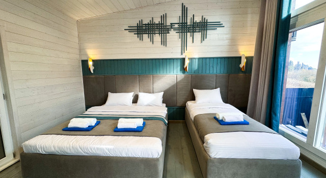 Трёхместный номер Standard с красивым видом из окна Отель Manresa Family Resort