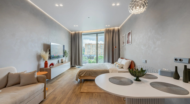 Panoramnaya Studiya Smart Host V Zhk Logos Flat, Rezerwuj Apartament Danilovsky 