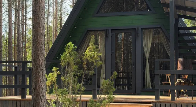 Uedinenny A-Frame V Sosnovom Lesu Private house, Book Vacation Home Loparskaya 
