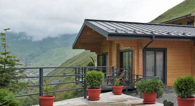 Шале 2 Abata Village в горах Осетии