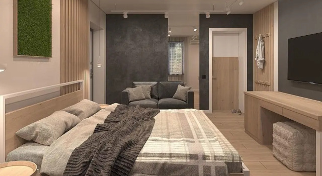 Двухместный люкс с видом на парк Мини-отель Green Hotel