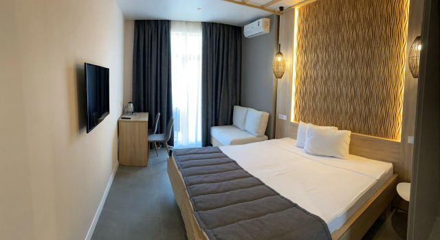 Двухместный номер Superior с балконом и с красивым видом из окна Mykonos Hotel Apart - Maestro