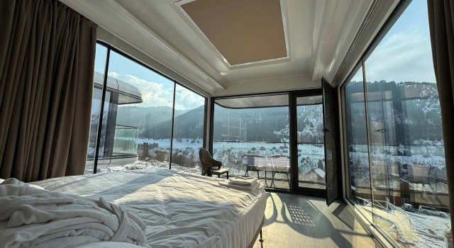 Дом Капсульный с балконом и с видом на горы Capsule & Enesai Hotels Karakol