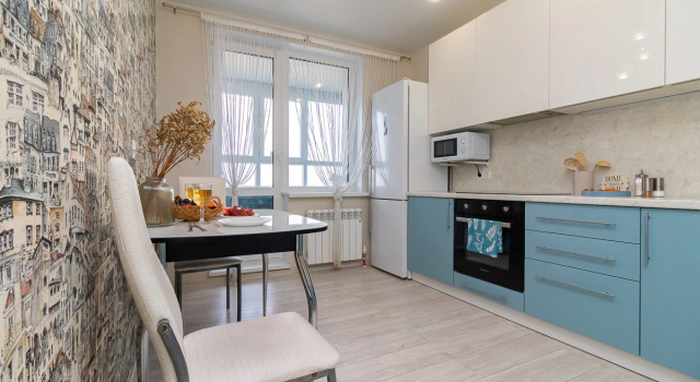 Двухместные апартаменты c 1 комнатой с балконом и с красивым видом из окна Happy House s shikarnym vidom na zakat Flat