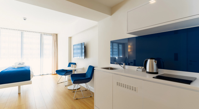 Двухместная студия с балконом и с красивым видом из окна Апарт-отель G-Point City Beach