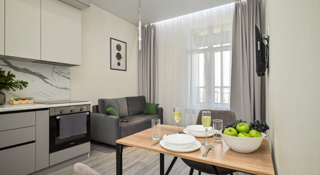 Yevrodvushka Vidovaya HK Metropolis Mvdts Sibir Flat, Reserva ahora Apartamento Hoteles baratos en Krasnoyarsk