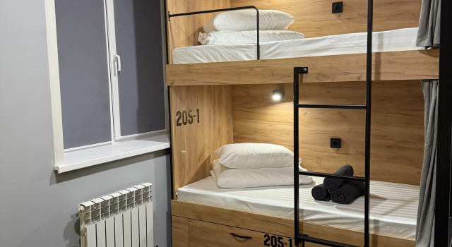 Bed in Dorm with city view Rediska Hostel
